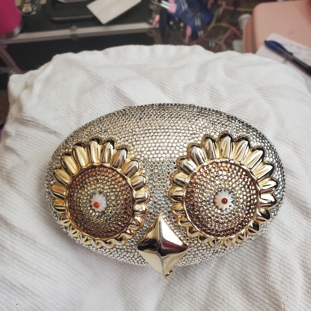 Judith Leiber owl clutch